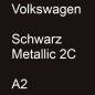 Preview: Volkswagen, Schwarz Metallic 2C, A2.